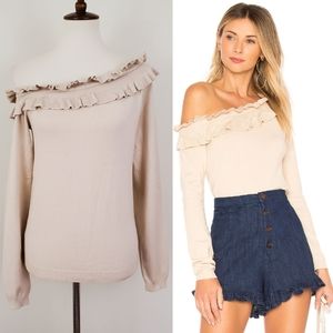 Line + Dot Dorcey Off Shoulder Sweater Revolve